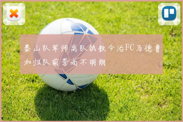 泰山队军师离队执教今治FC马德鲁加归队前景尚不明朗