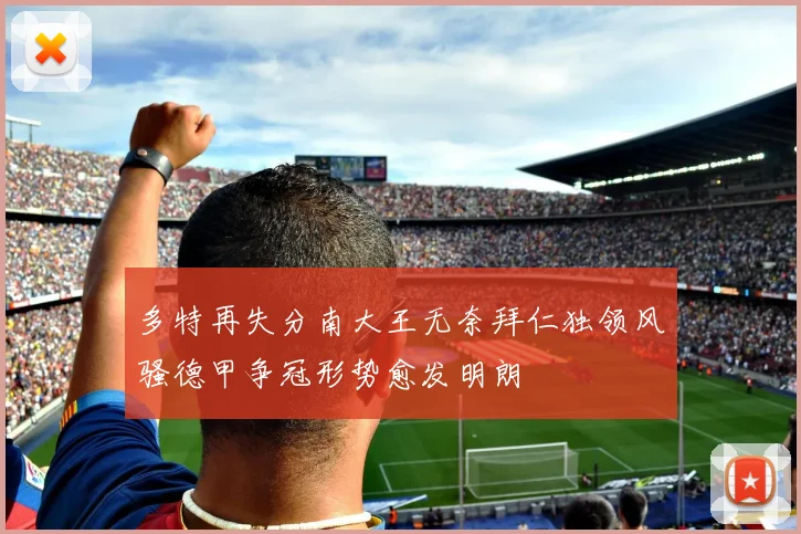 多特再失分南大王无奈拜仁独领风骚德甲争冠形势愈发明朗